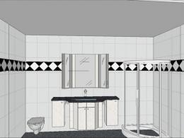 3D Modell eines Bads